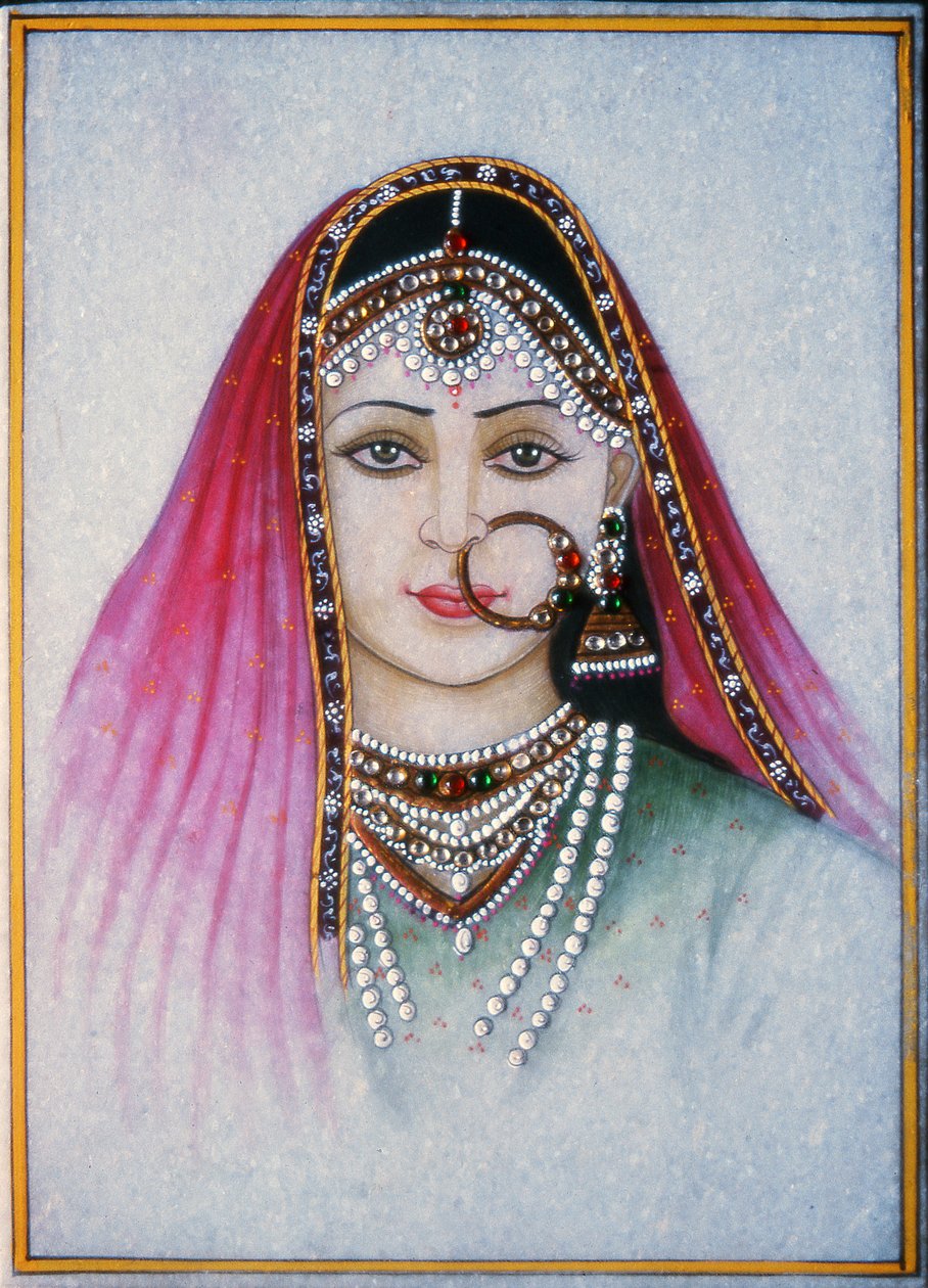 Eine Rajasthani-Dame von School Indian