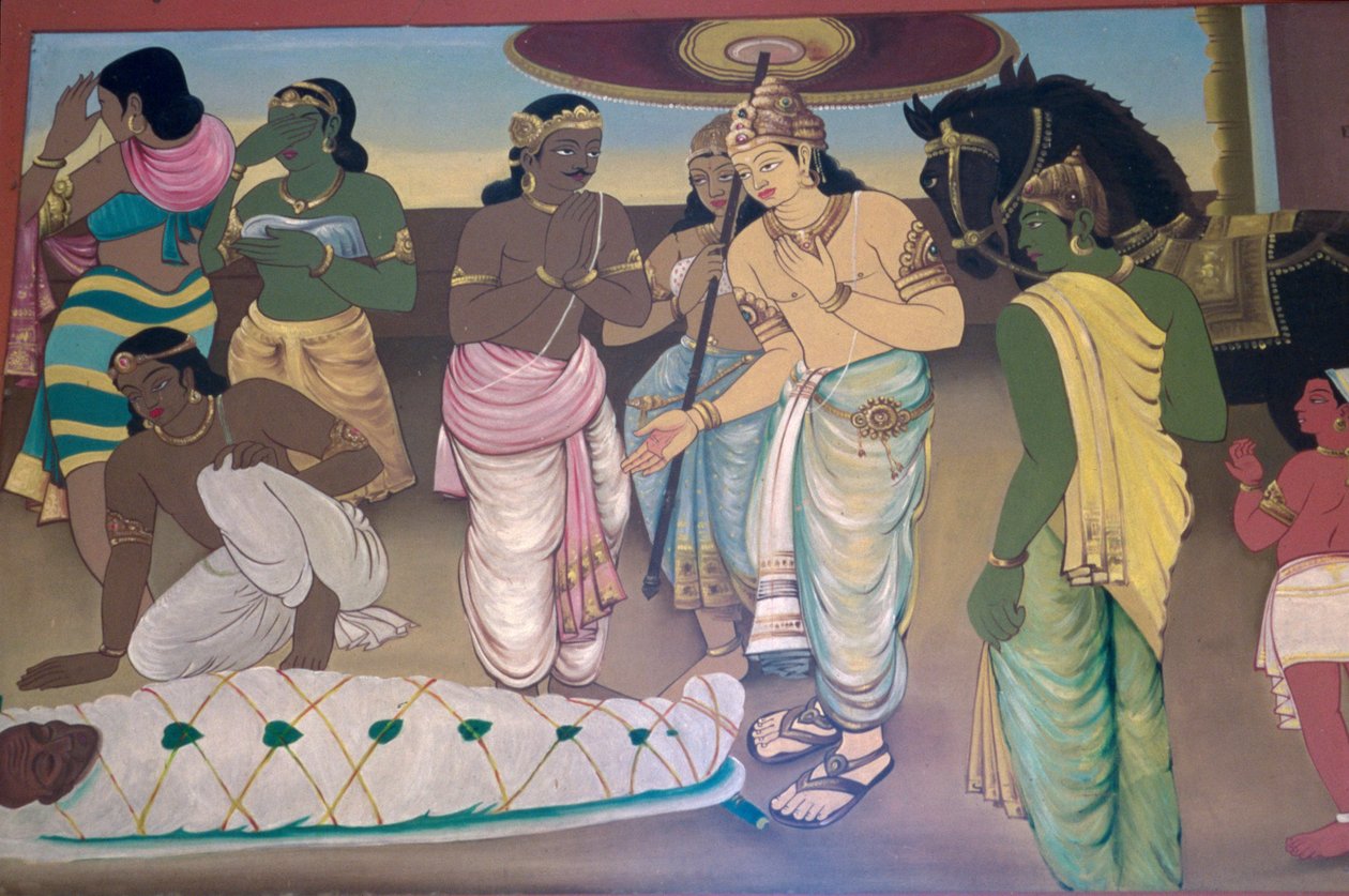 Mahanirvana von Buddha von School Indian