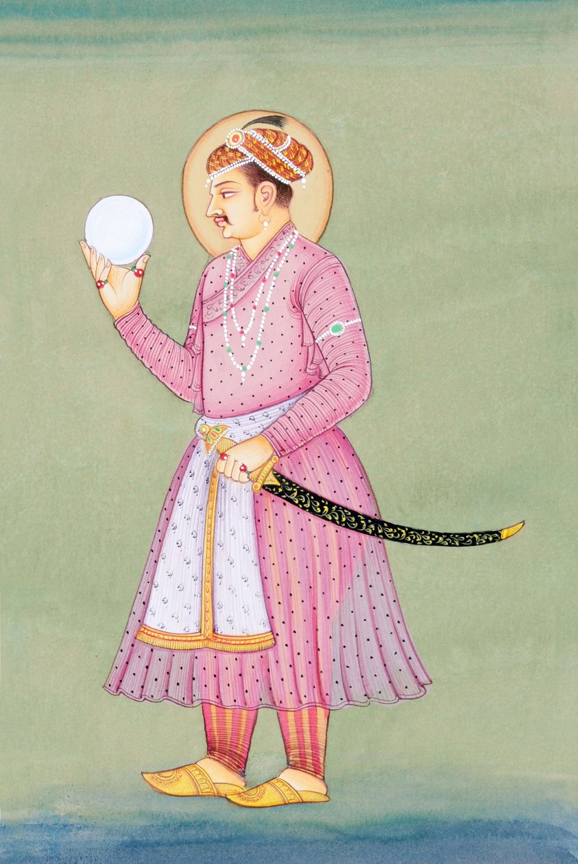 Miniaturmalerei des Mogulkaisers Jahangir von School Indian
