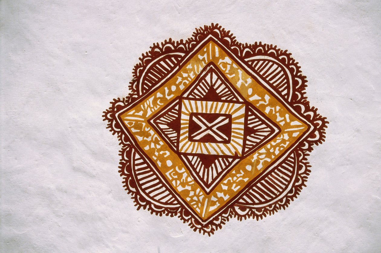 Ortsmalerei Mandna in Jawaly Kala Keuarra, Jaipur, Rajasthan von School Indian