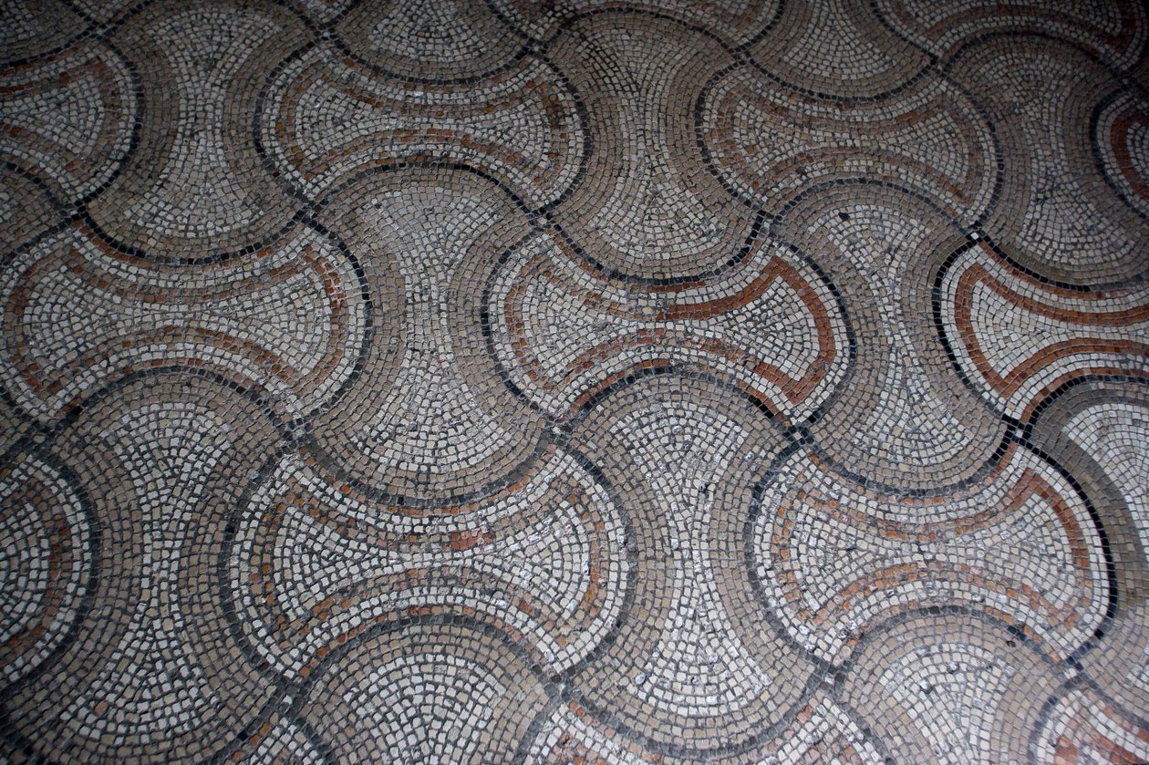 Detail der Bodendekoration von School Italian