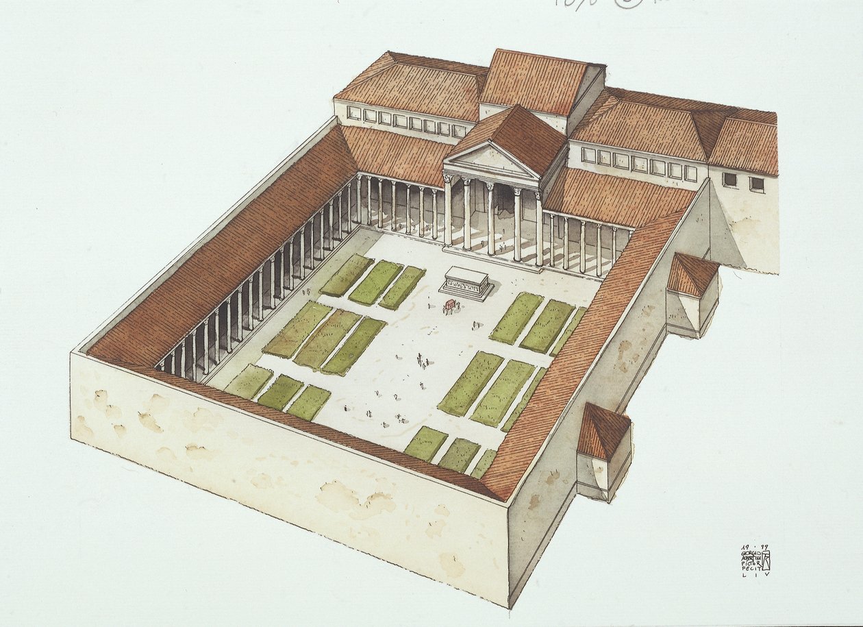 Rekonstruiertes Forum, gebaut von Titus Flavius Vespasianus von School Italian