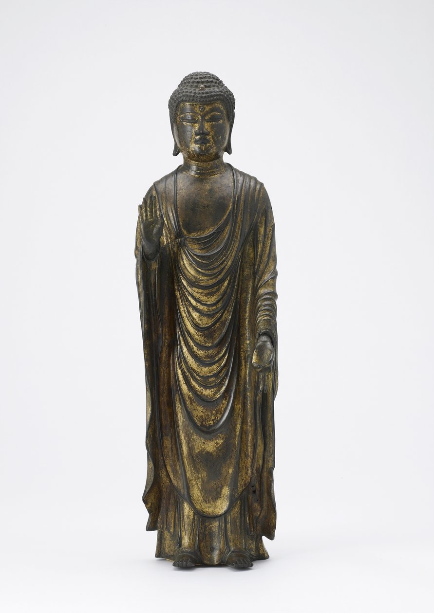 Amitabha Buddha (Amida) der Buddha des unendlichen Lichts, Kamakura-Periode von Japanese School