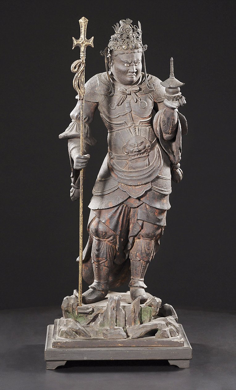Bishamonten, Kamakura-Periode von Japanese School