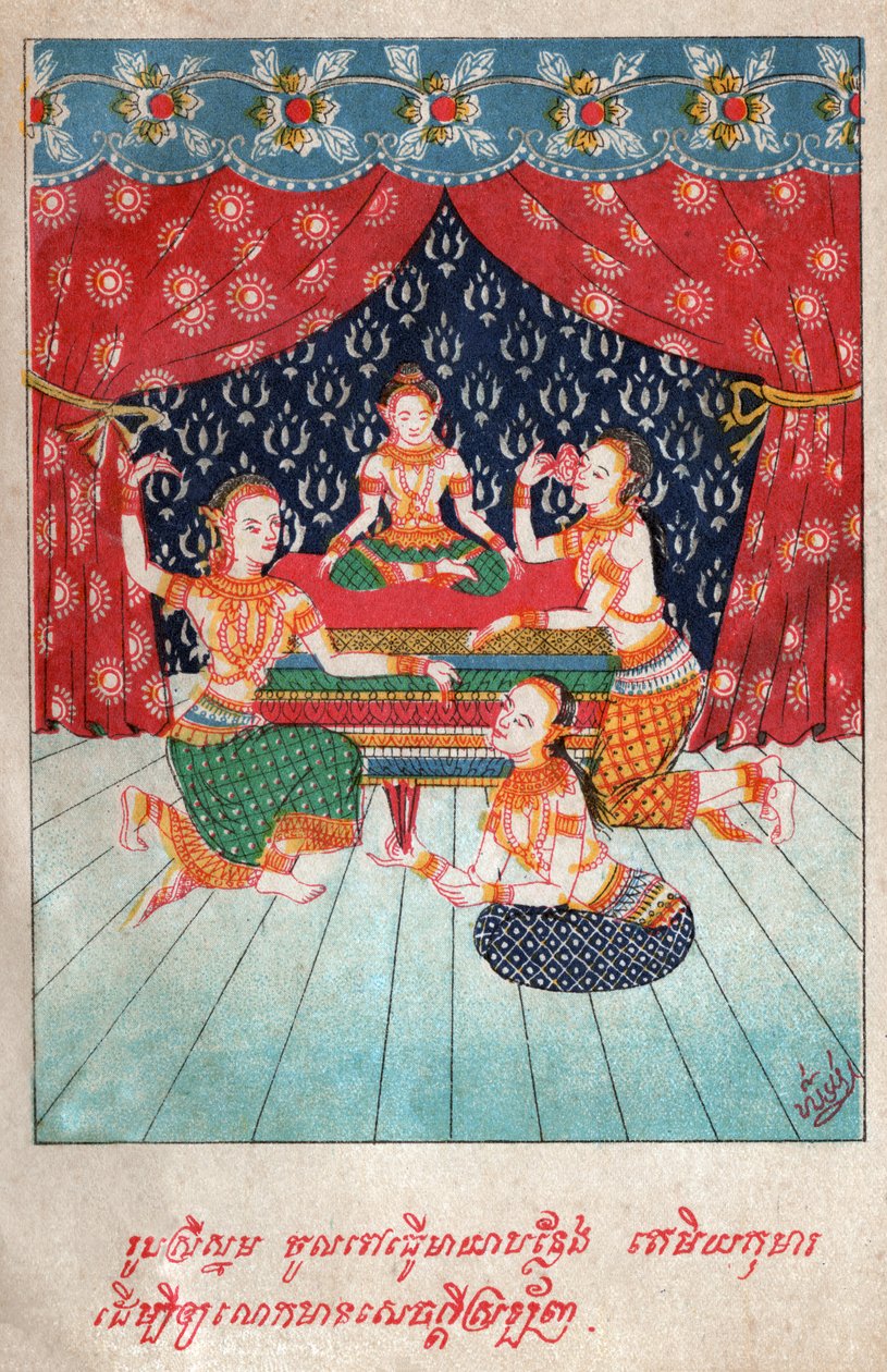 Temiya Jakata. (Gravur, ca. 1910) von School Laotian