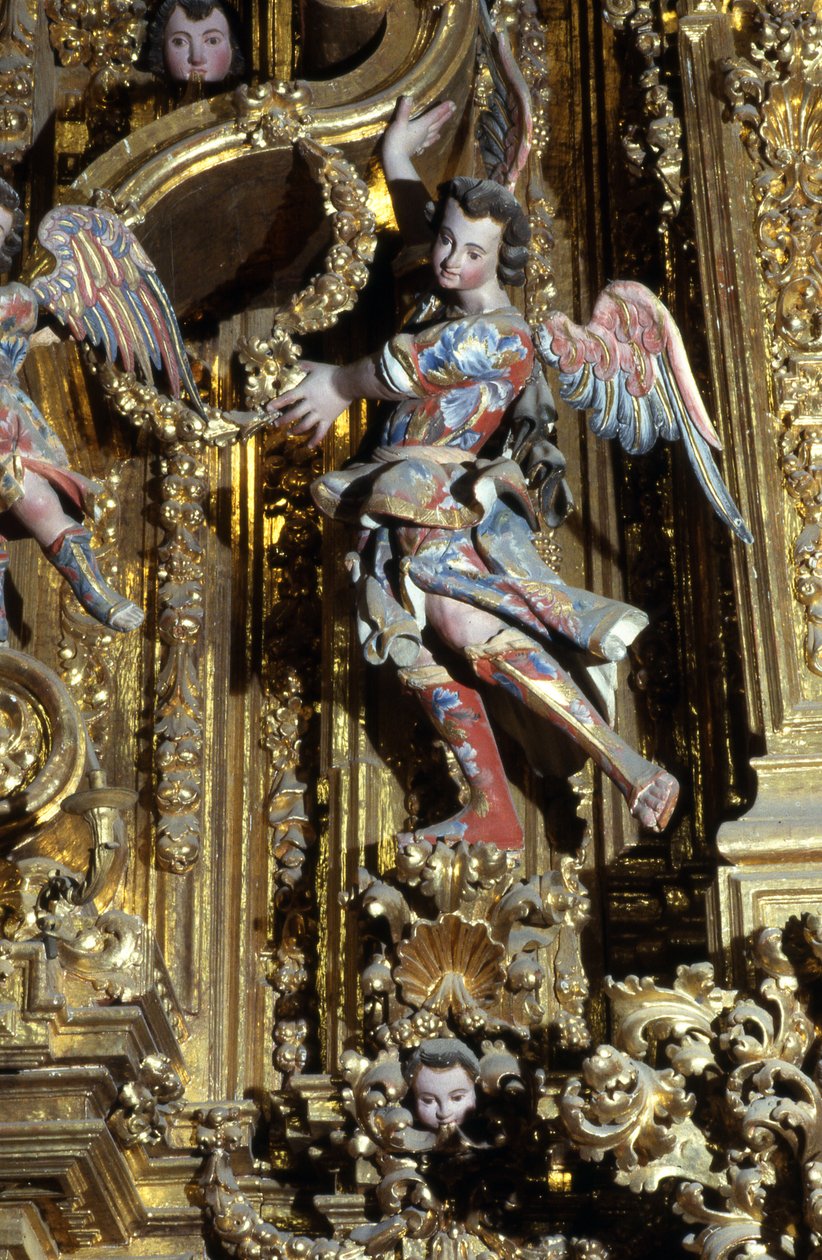Detail der Churrigueresken-Dekoration von School Mexican