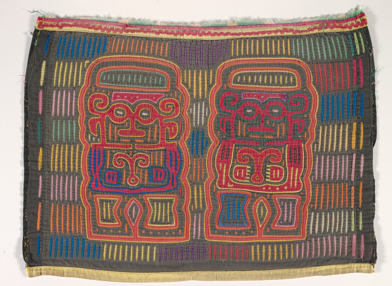 Hemdpanel (Mola), Kuna-Volk, San-Blas-Inseln, ca. 1950er Jahre von School Panamanian
