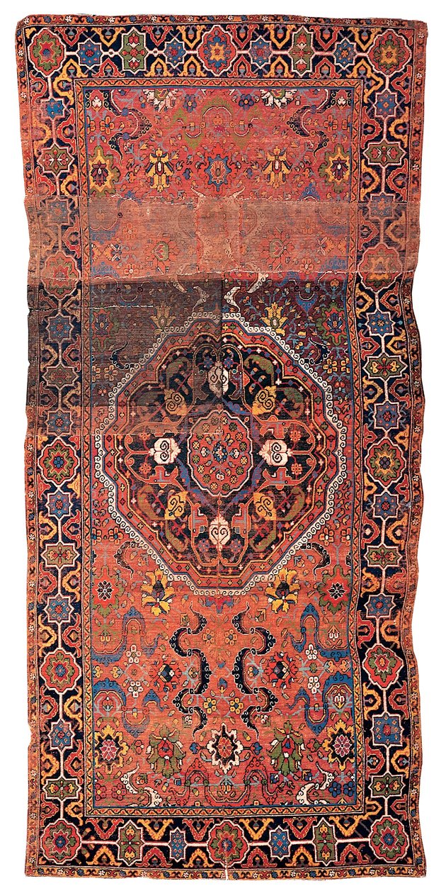 Medallion-Teppich, wahrscheinlich persisches Kurdistan, spätes 17. oder frühes 18. Jahrhundert von School Persian