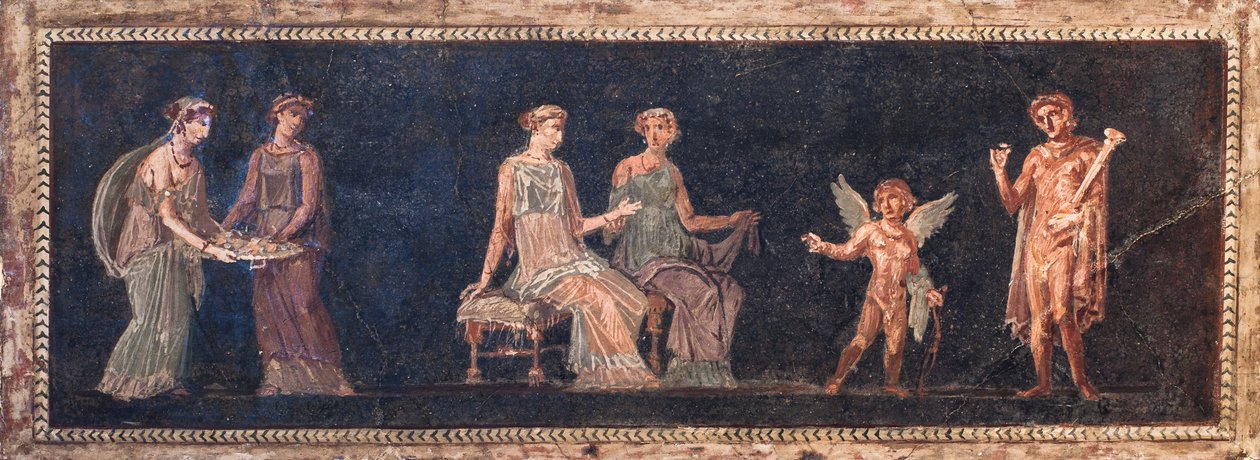 Dionysische Szene, Herculaneum von School Roman