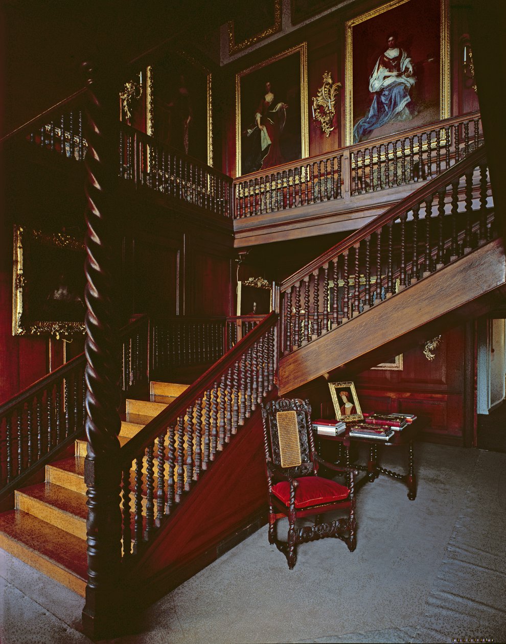 Ansicht der Treppe, gebaut zwischen 1679-91 von Scottish School