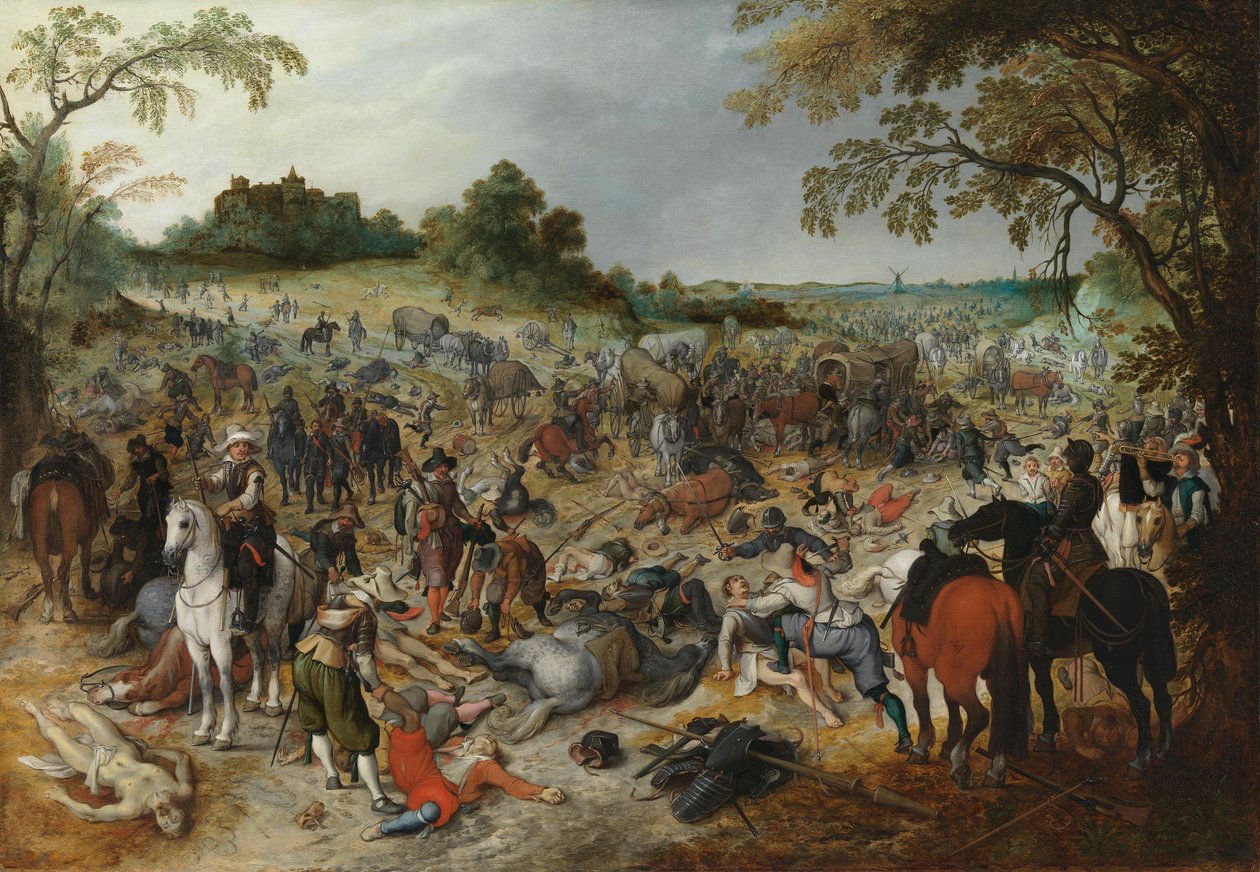 Plünderung eines Gepäckzuges von Sebastian Vrancx