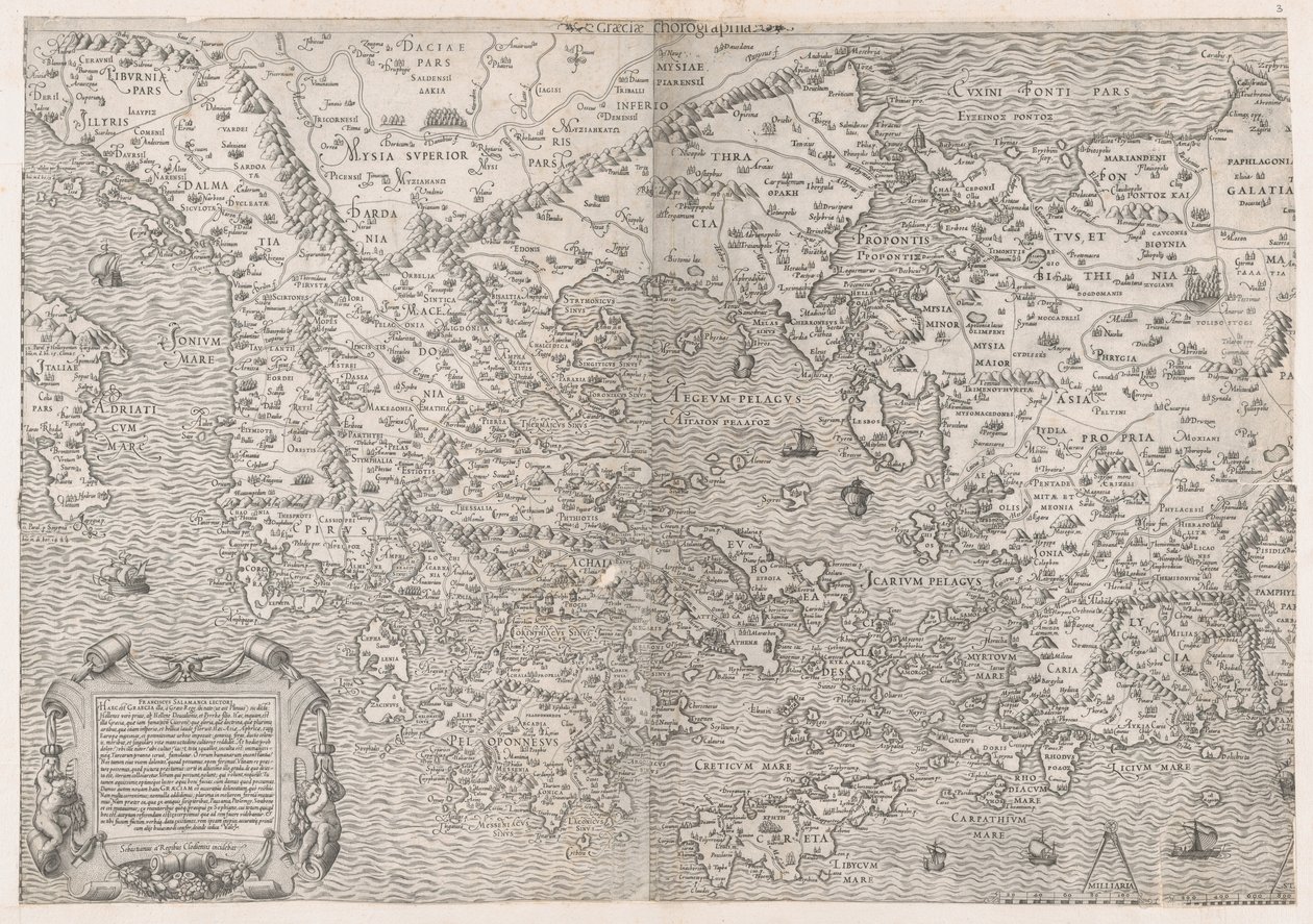 Speculum Romanae Magnificentiae: Karte von Griechenland von Sebastiano di Re