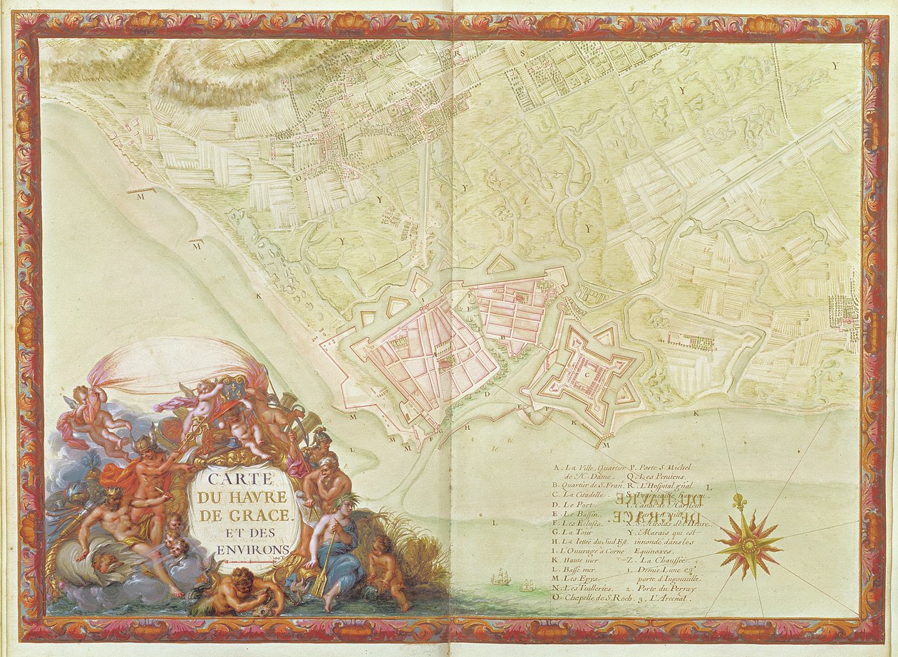 Ms. 987, fol.24 Plan von Le Havre, aus dem 