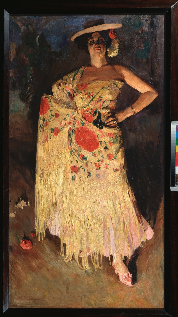 Eine Tänzerin von Sergei Arsenevich Vinogradov