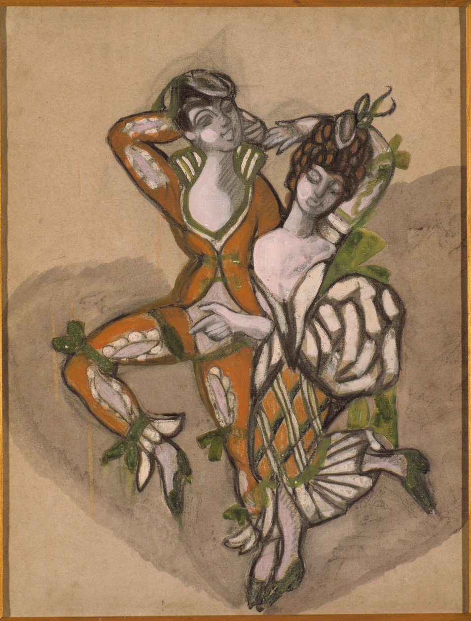 Kostümentwurf für das Theaterstück Die Hochzeit des Figaro von P. de Beaumarchais, 1915 von Sergei Yurievich Sudeykin