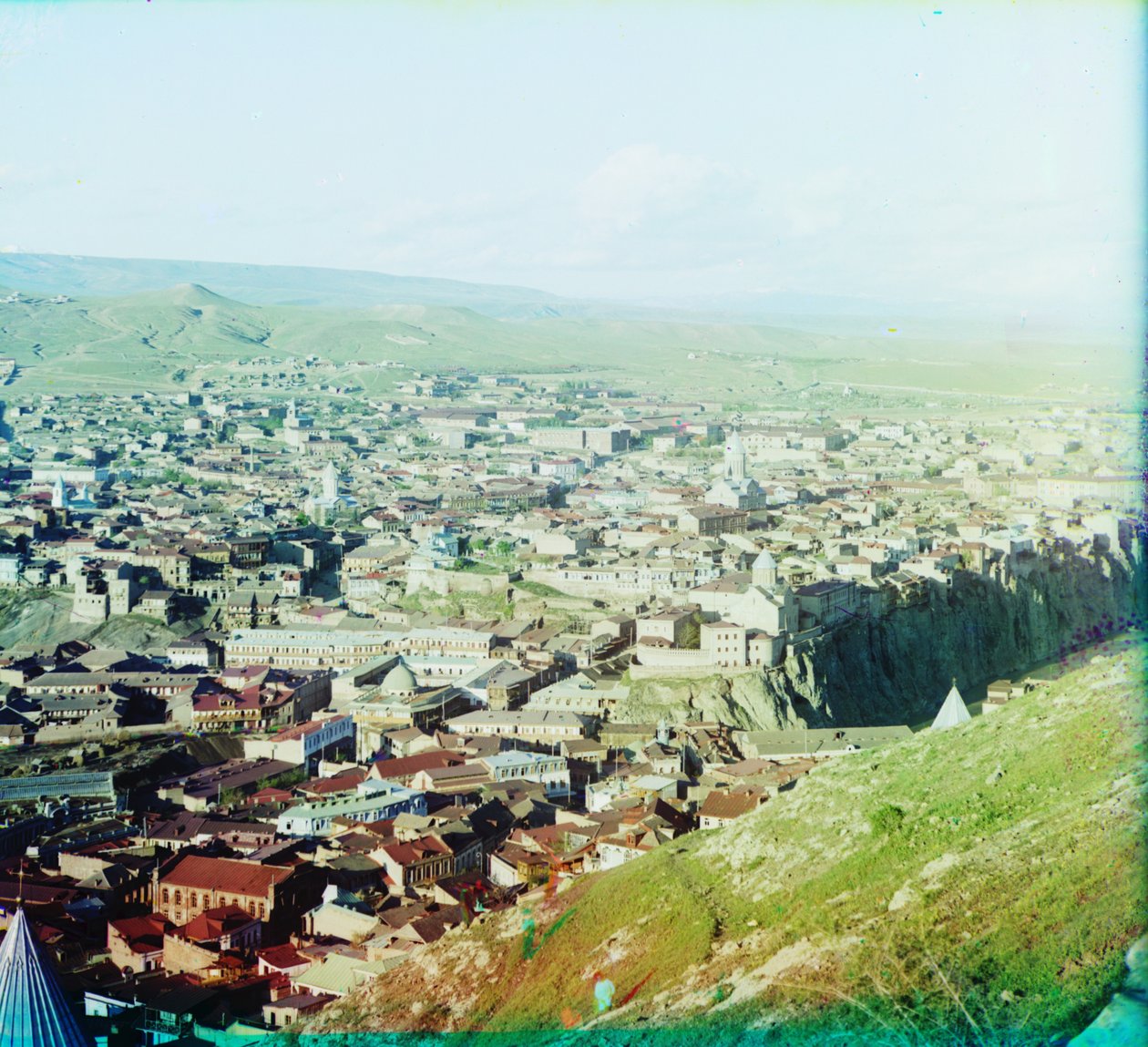 Ansicht von Tiflis (heute Tbilisi) vom Gelände der St. David