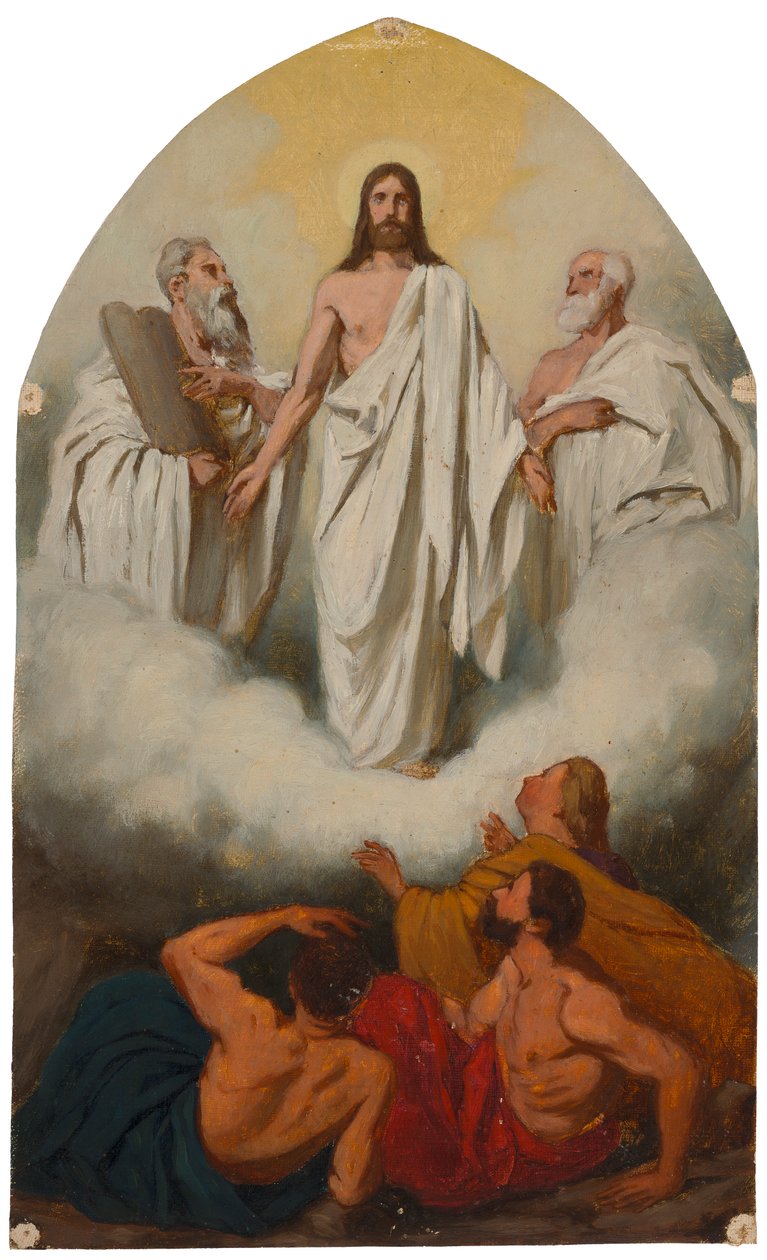 Gesamtentwurf für das Altarbild der Kirche von Huittinen, Verklärung Christi von Severin Falkman
