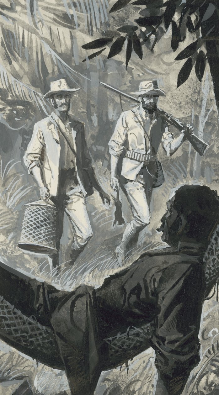 Henry Walter Bates und Alfred Russel Wallace von Severino Baraldi