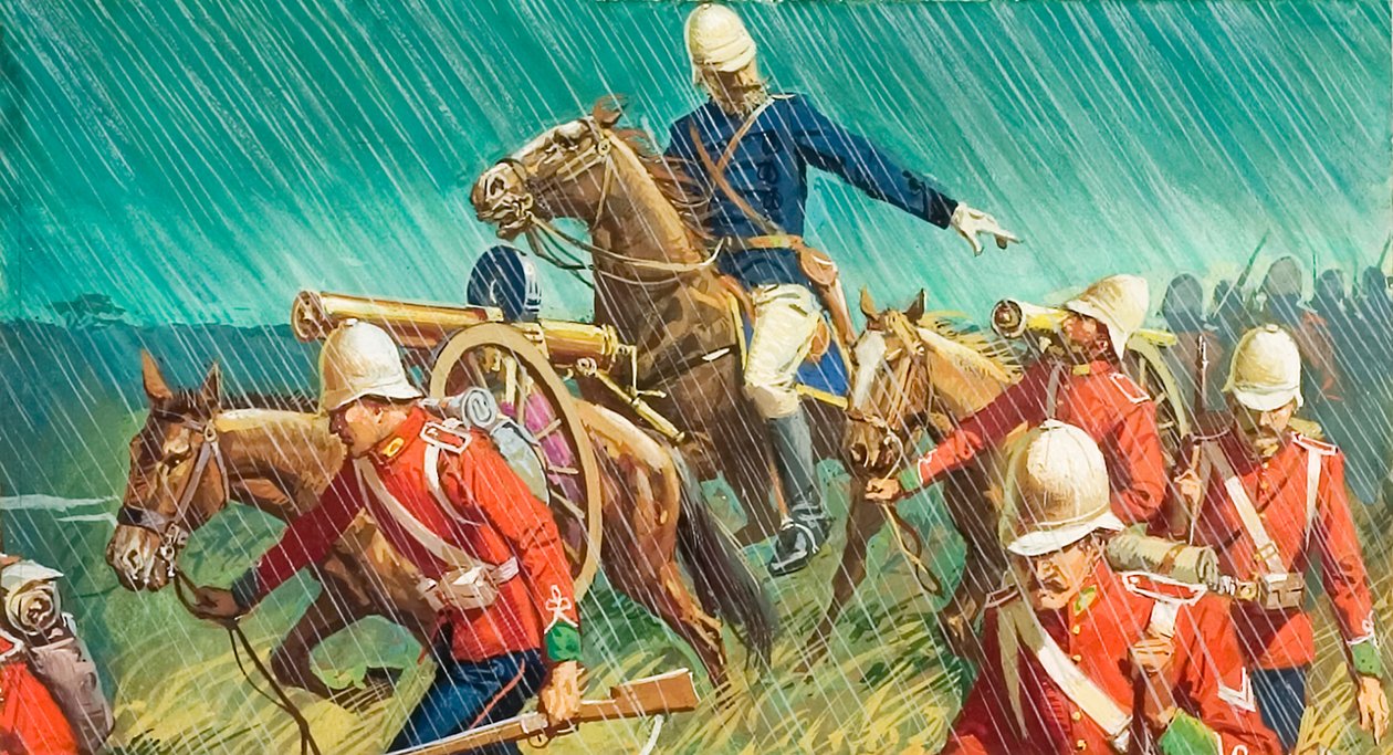 Lord Chelmsford und seine Männer in den Zulukriegen von Severino Baraldi