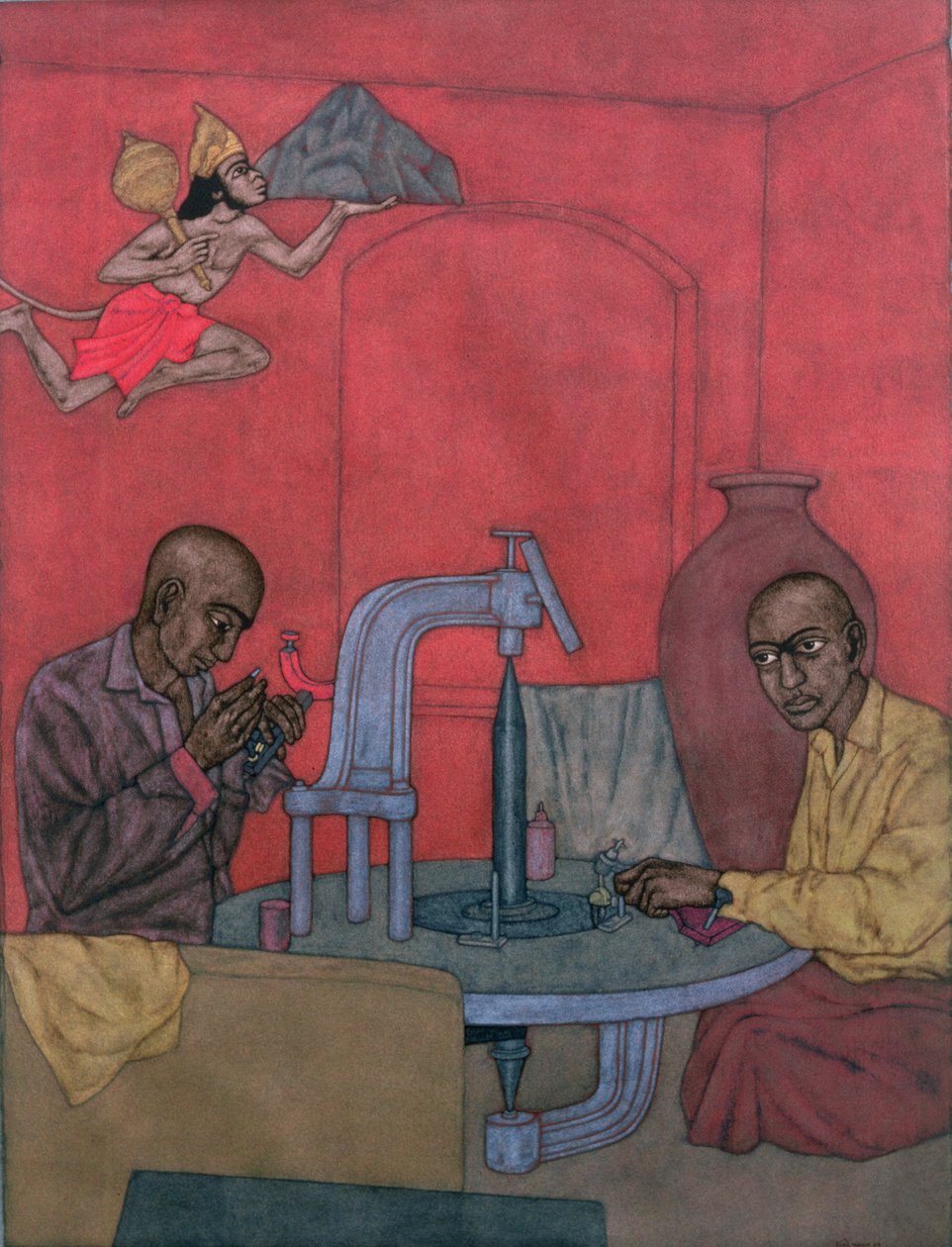 Hanuman - Diamantenschleifer, 1996 von Shanti Panchal