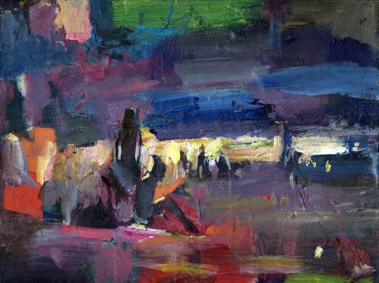 Figuren am Strand, 2024 von Shaun Carey