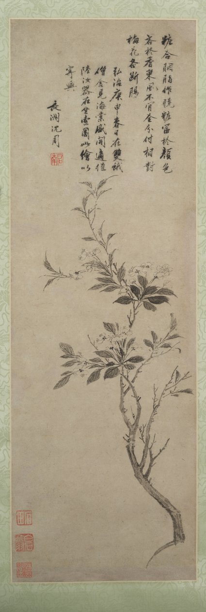 Blühender Zierapfel von Shen Zhou
