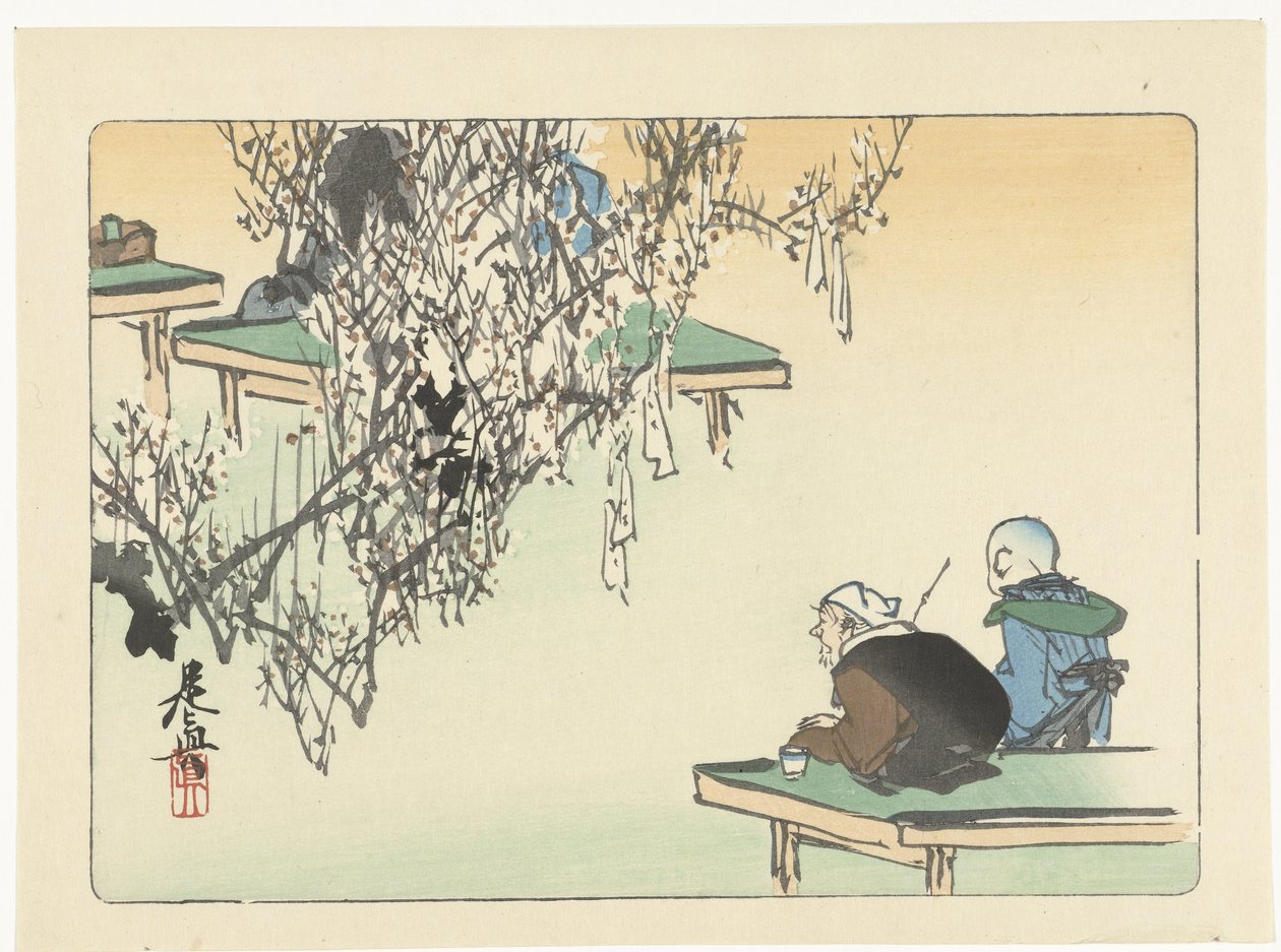 Bewunderung der Pflaumenblüte von Shibata Zeshin