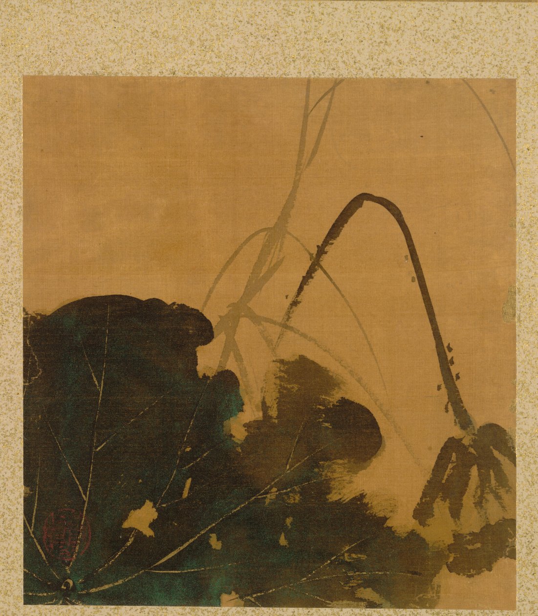 Blatt aus dem Album der saisonalen Themen: Pinsel, Halter und Blätter, 1847 von Shibata Zeshin