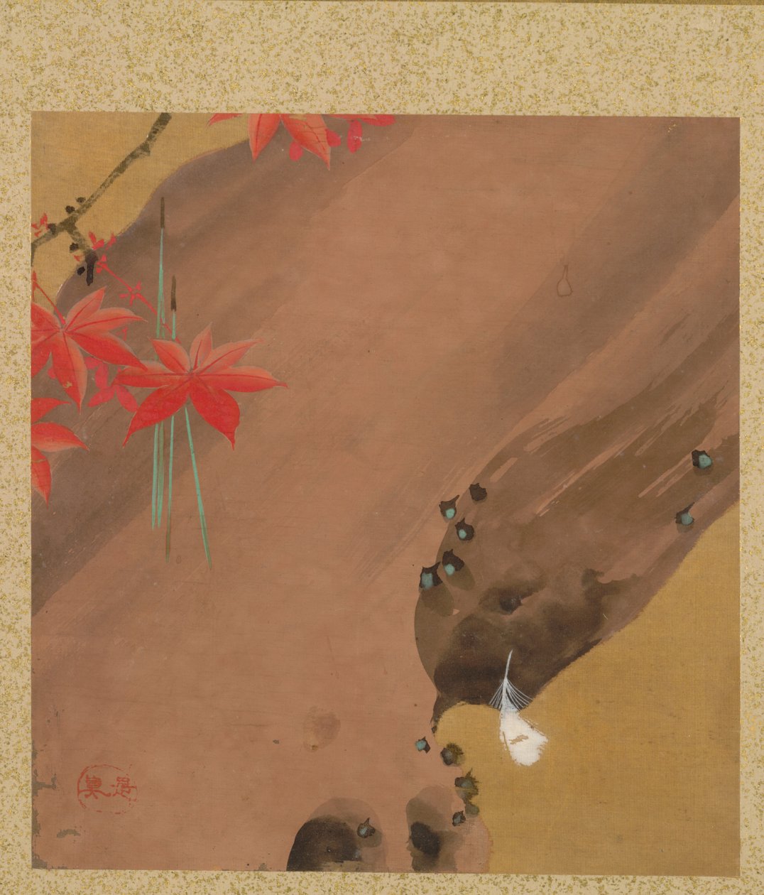 Blatt aus dem Album der saisonalen Themen: Motten, 1847 von Shibata Zeshin