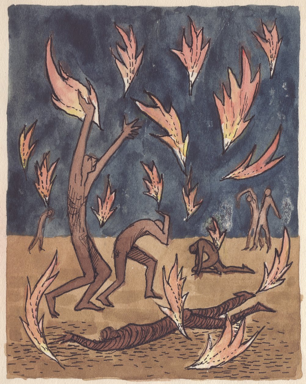 Flammen regnen herab, 1951 von Shirley Markham