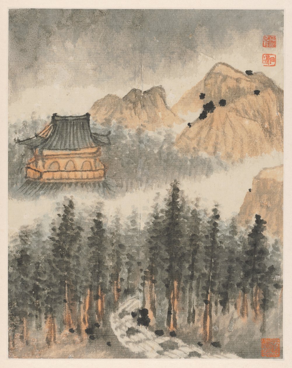 Erinnerungen an den Qinhuai-Fluss von Shitao