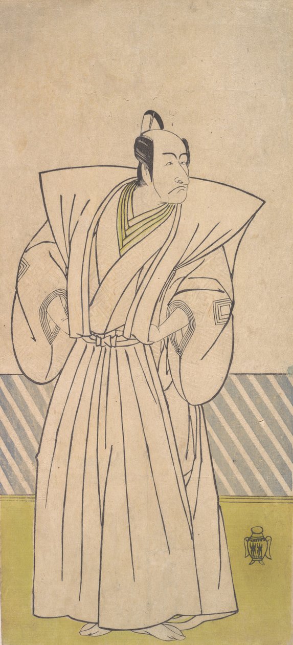 Der fünfte Ichikawa Danjuro als Samurai hohen Ranges, spätes 18. Jahrhundert von Shunsho