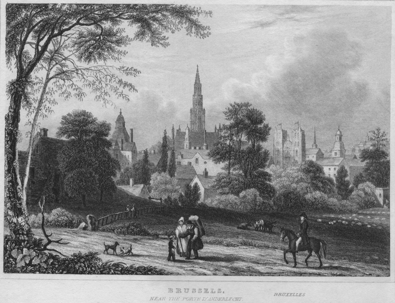 Brüssel, nahe dem Porte DAnderlecht, 1850 von Shury and Son