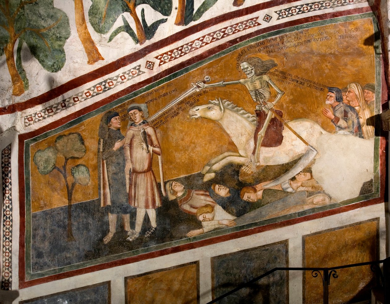 Der Triumph des Todes (Detail) eines Freskos der Schule von Siena von Sienese School