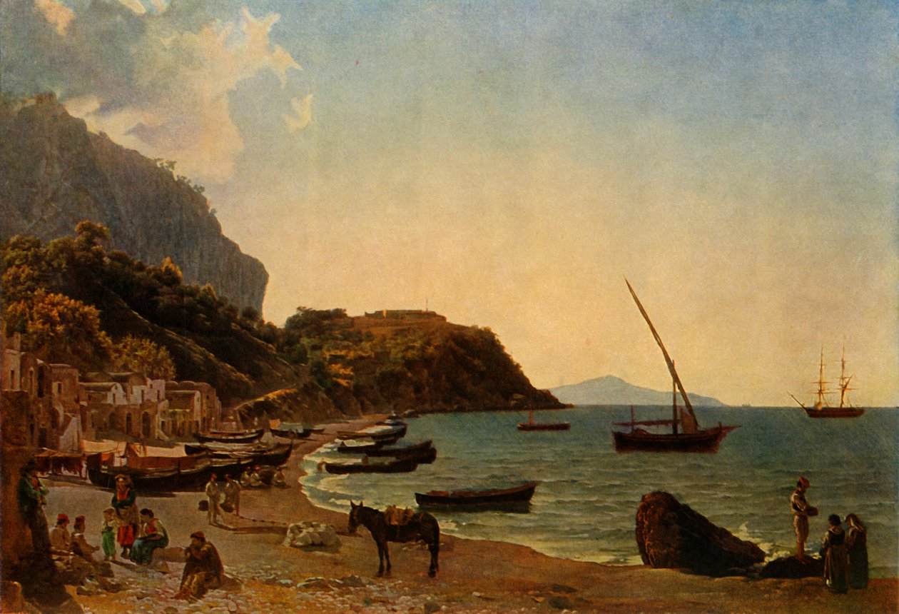 Die große Bucht von Sorrent, 1827-1828 von Sil
