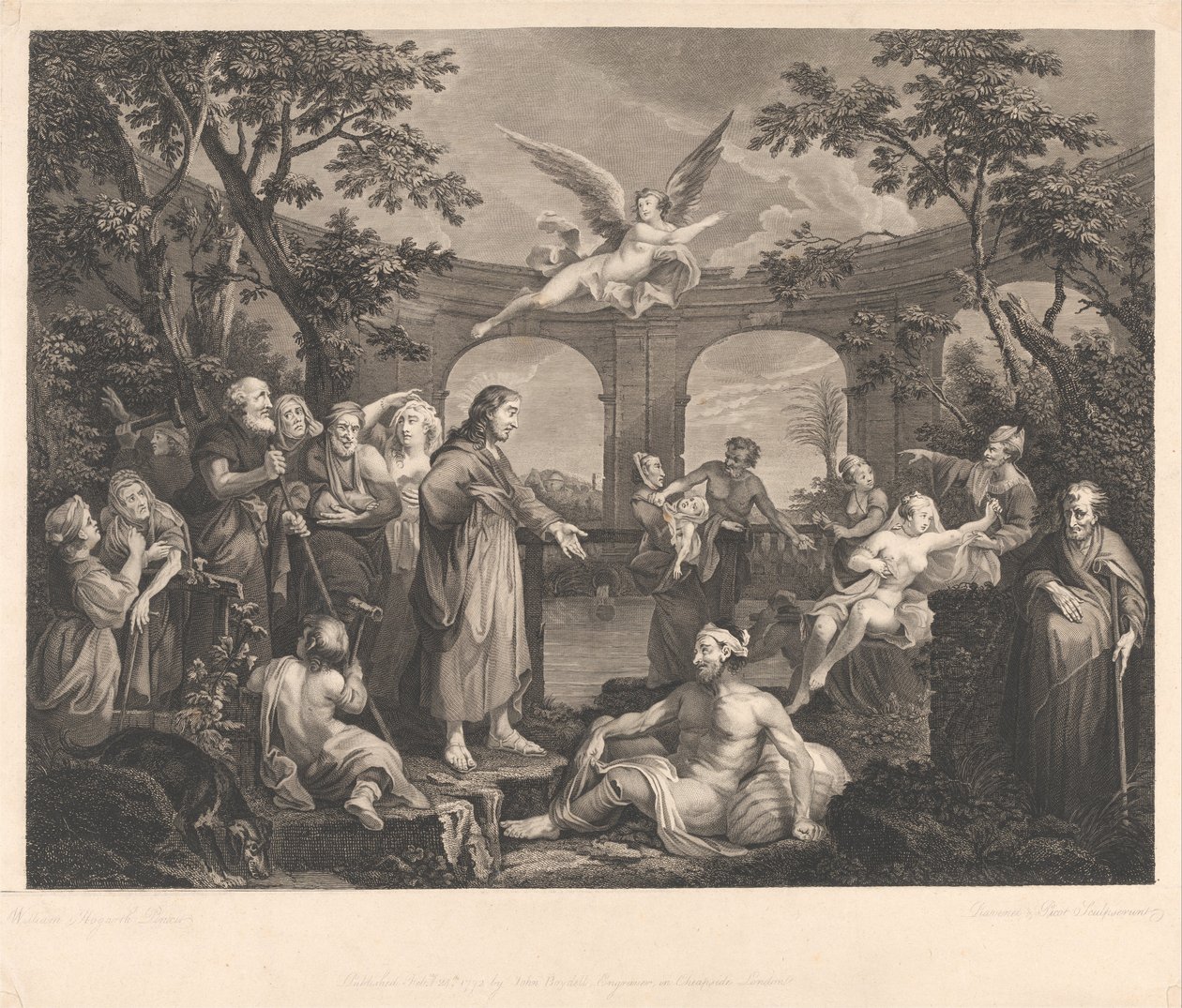 Der Teich von Bethesda von Simon Francois Ravenet