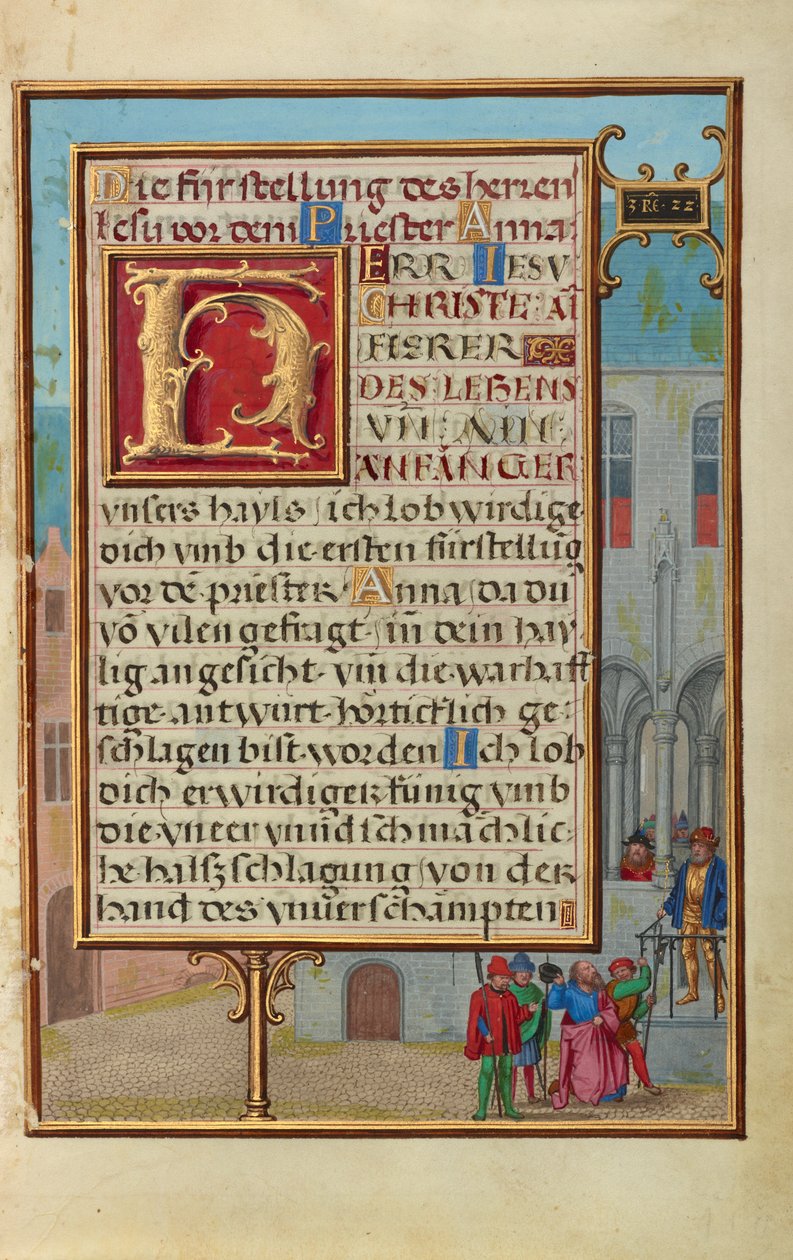 Rand mit Micha, der den Tod von König Ahab voraussagt