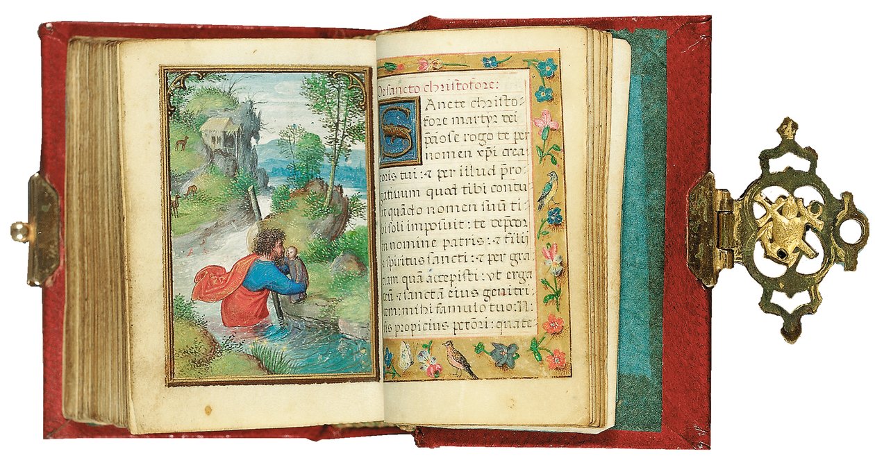Folio aus einem Miniatur-Stundenbuch, Gebrauch von Rom, Brügge, 1530-35 von Simon Bening