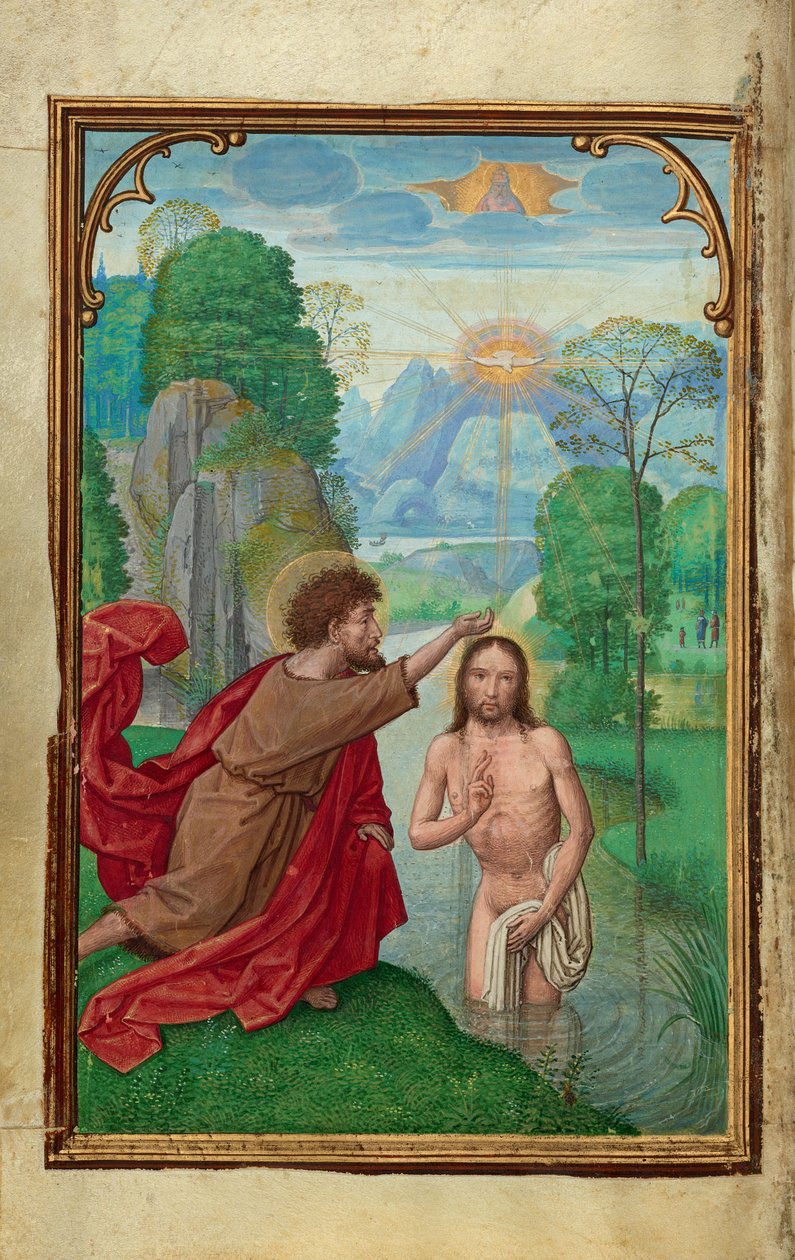 Die Taufe Christi von Simon Bening