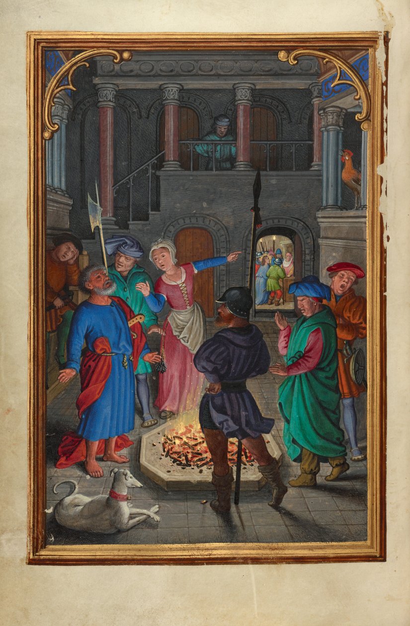 Die Verleugnung des Heiligen Petrus von Simon Bening