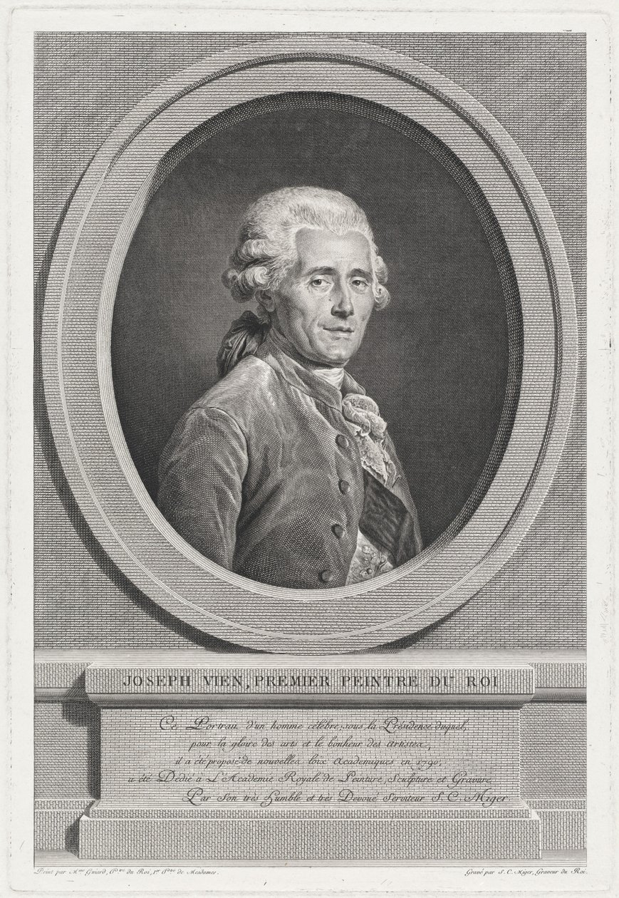 Joseph Vien von Simon Charles Miger after Adélaïde Labille Guiard