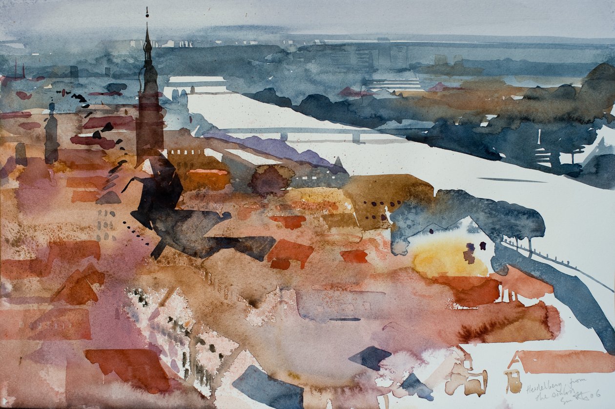 Heidelberg vom Schloss von Simon Fletcher
