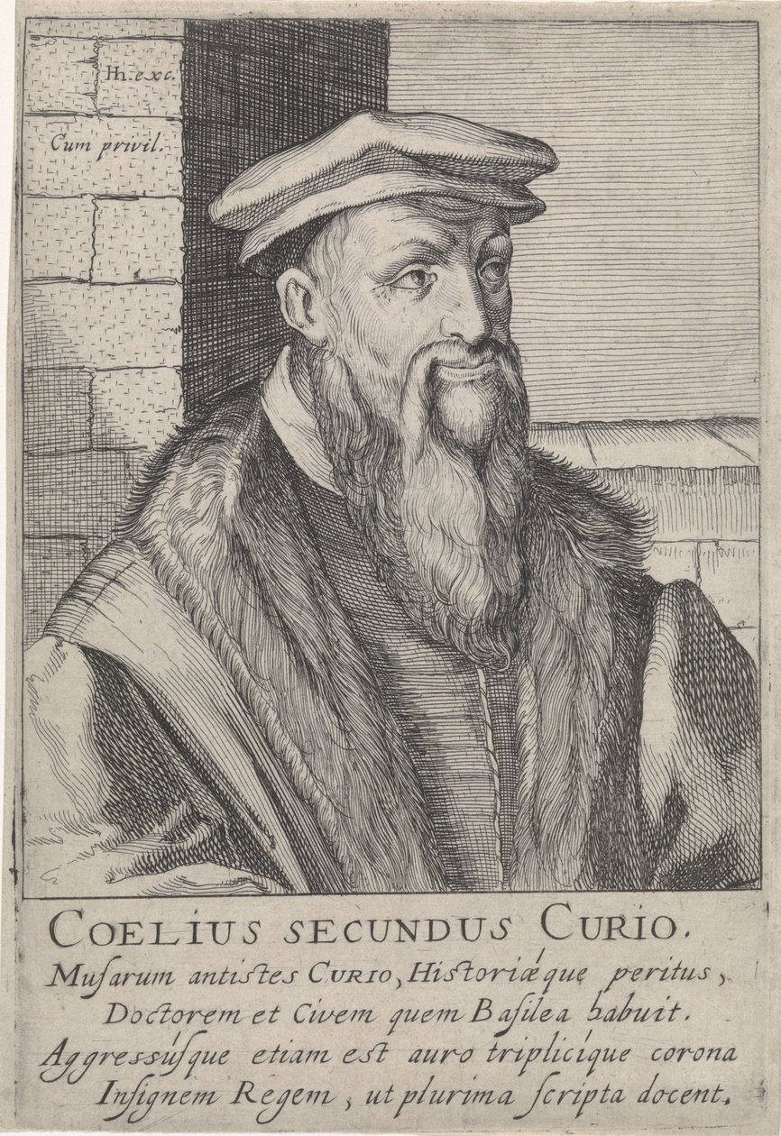 Porträt von Caelius Secundus Curio von Simon Frisius