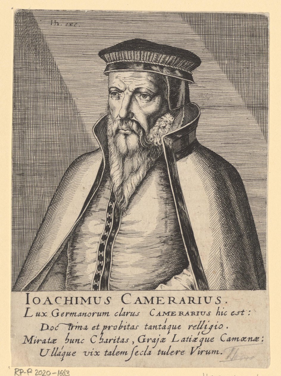 Porträt von Joachim Camerarius I von Simon Frisius