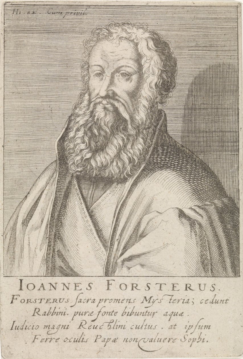 Porträt von Johann Forster von Simon Frisius