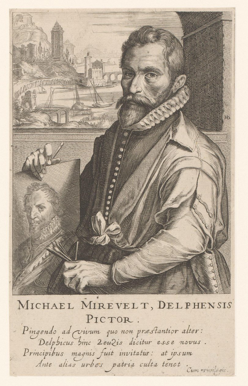 Porträt von Michiel Mierevelt von Simon Frisius