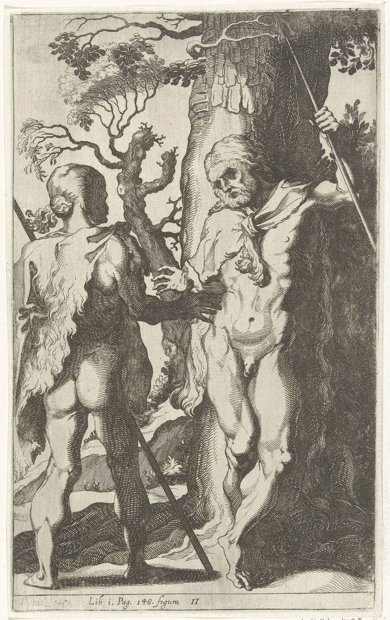 Zwei germanische Männer von Simon Frisius