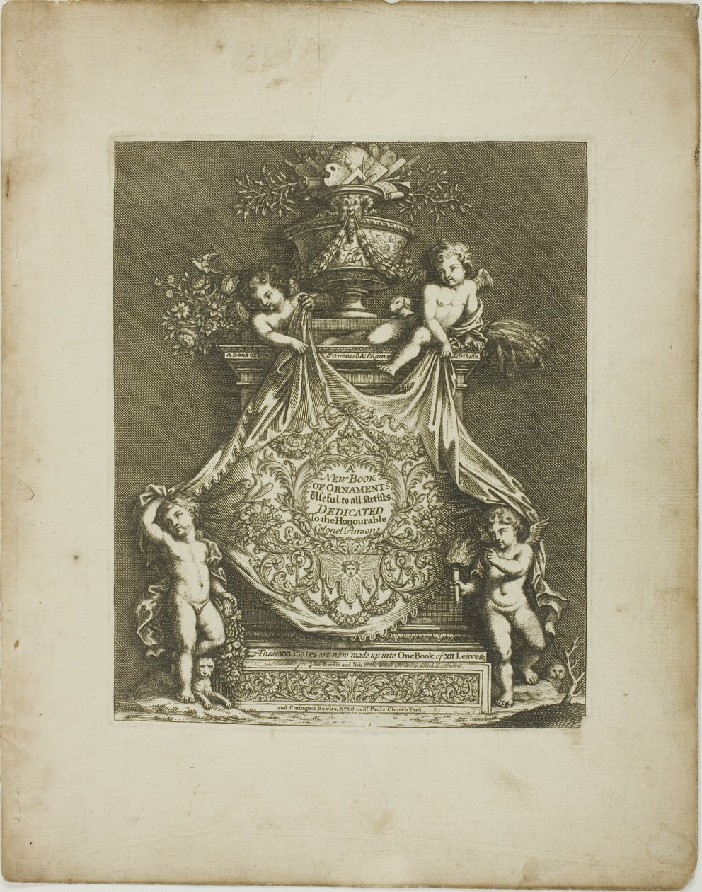 Tafel Eins, aus Einem Neuen Buch der Ornamente von Simon Gribelin II