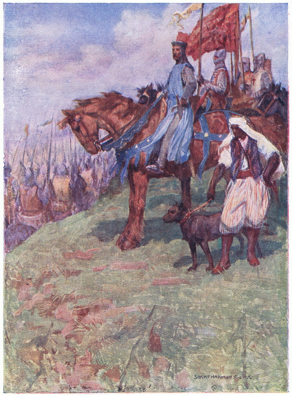 Der gute König saß zu Pferd etwa auf halber Höhe des Berges von Simon Harmon Vedder
