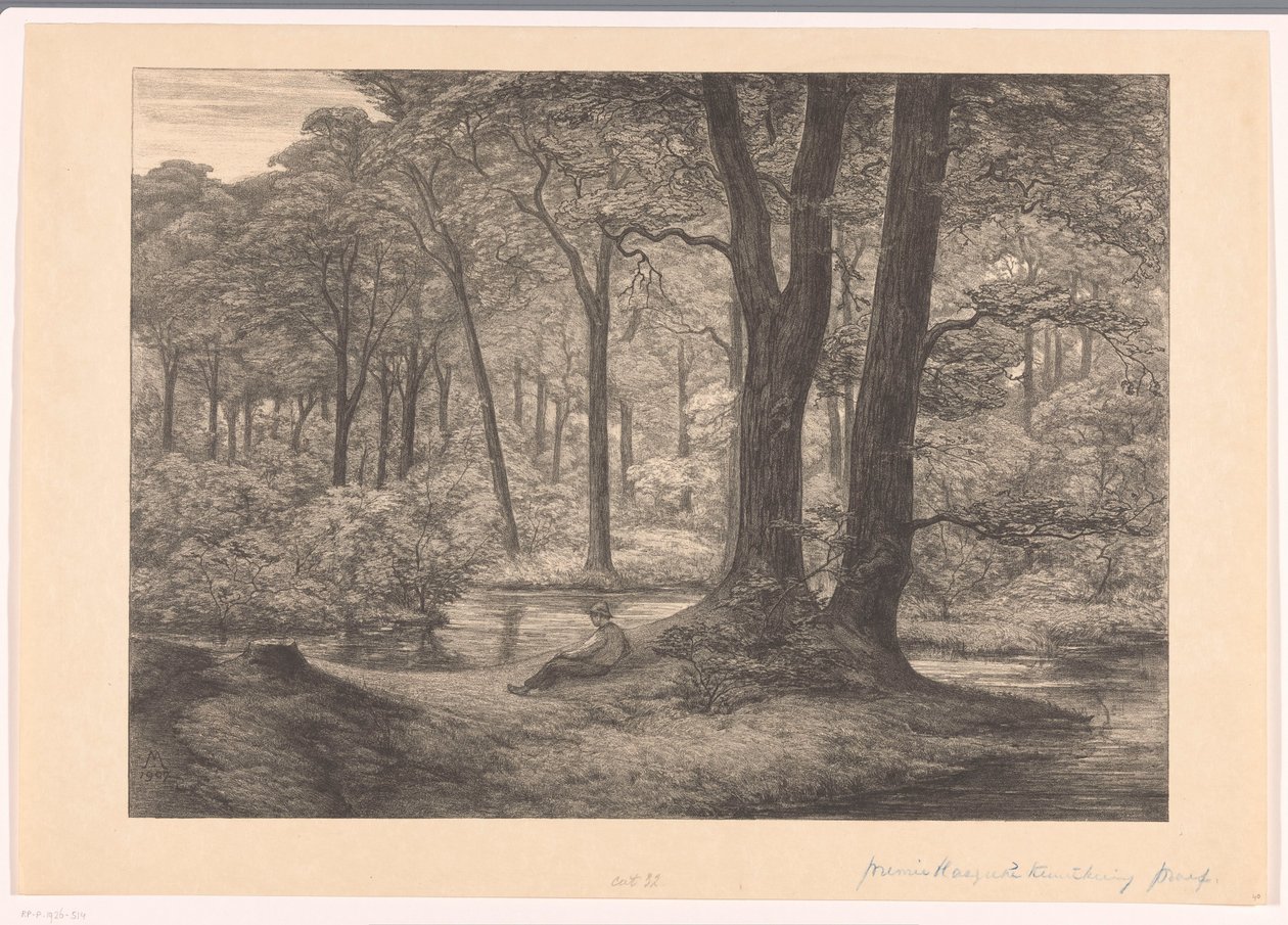 Ansicht der Hunnenschans auf der Veluwe von Simon Moulijn